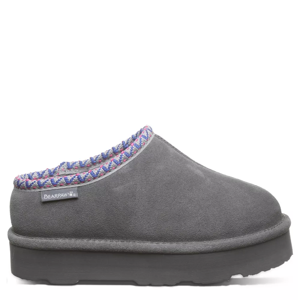 BEARPAW  GIRLS LITTLE-BIG KID MARTIS YOUTH SLIPPER PLATFORM