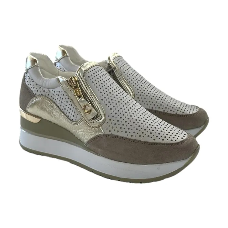 Beige Slip-On Sneakers by Cinzia Soft IV2521476G