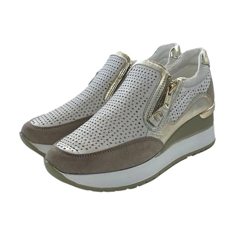 Beige Slip-On Sneakers by Cinzia Soft IV2521476G