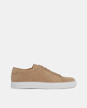 Beige Suede Dress Sneaker