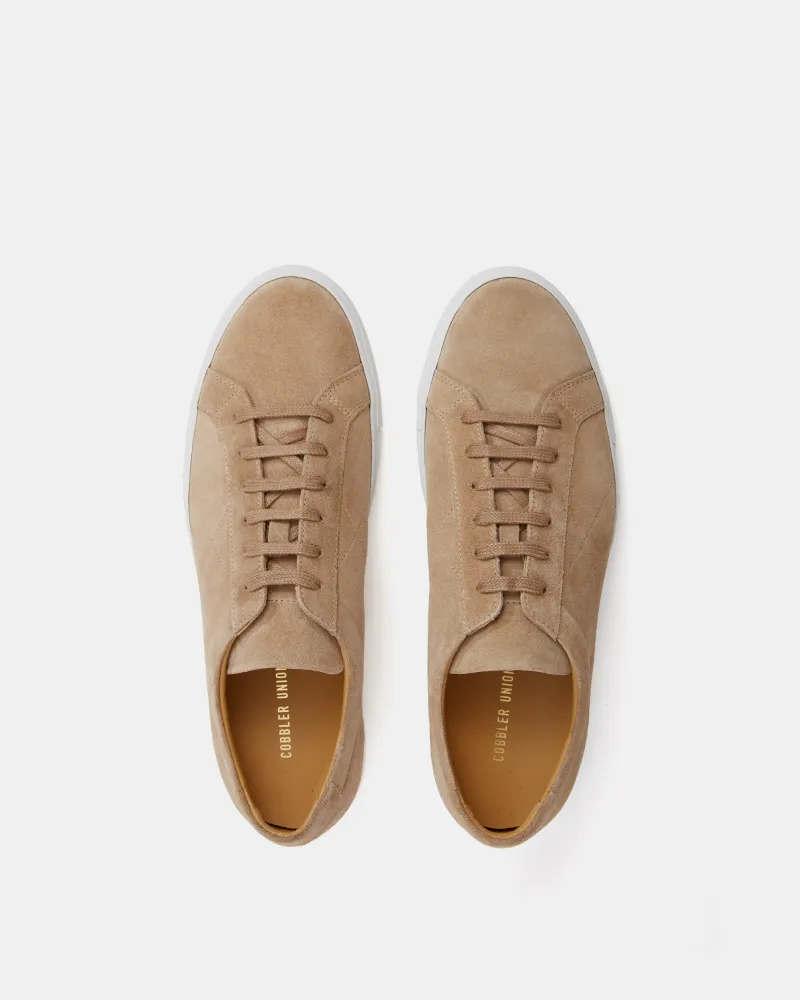 Beige Suede Dress Sneaker