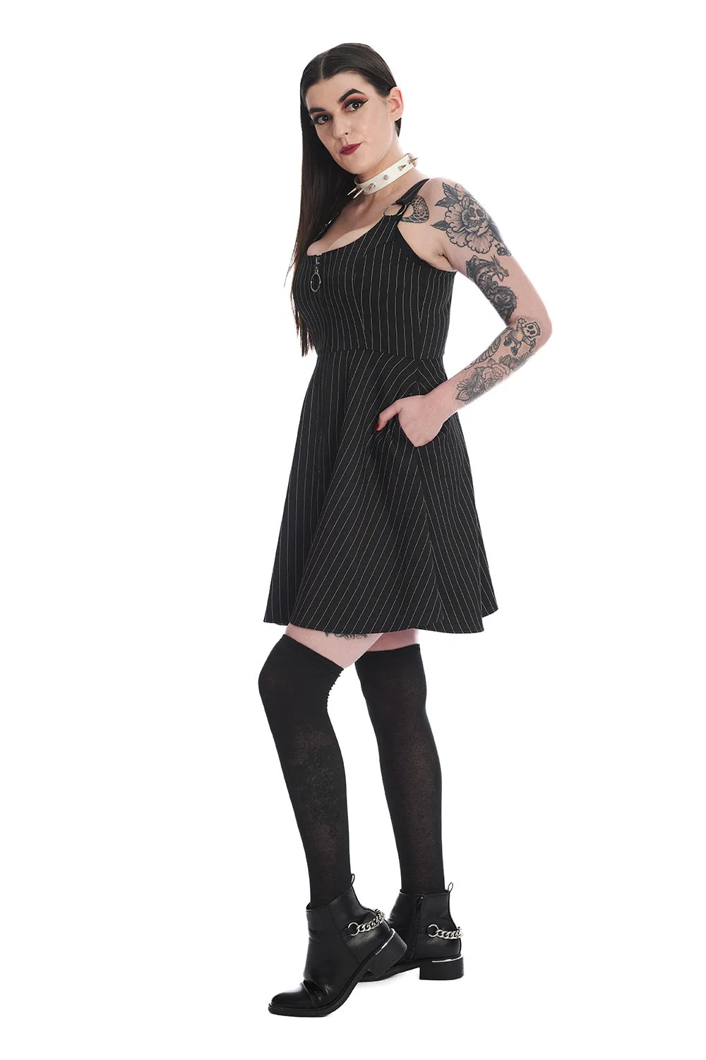 Pinstripe Bellona Dress