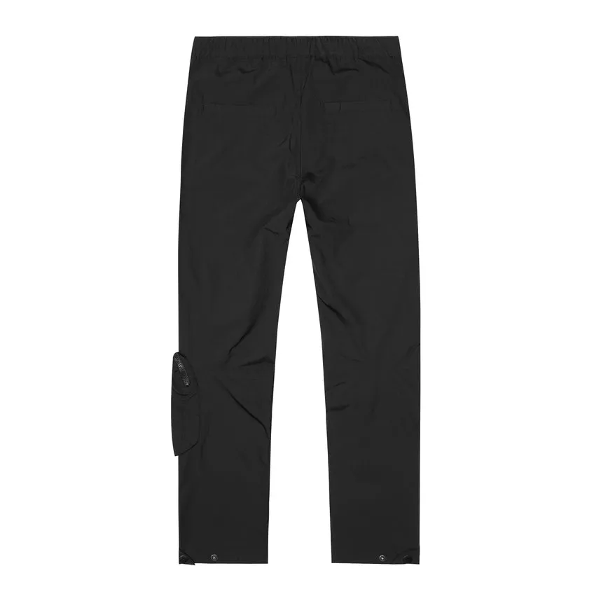 Big and Tall - Printed Utility Windbreaker Joggers - Black