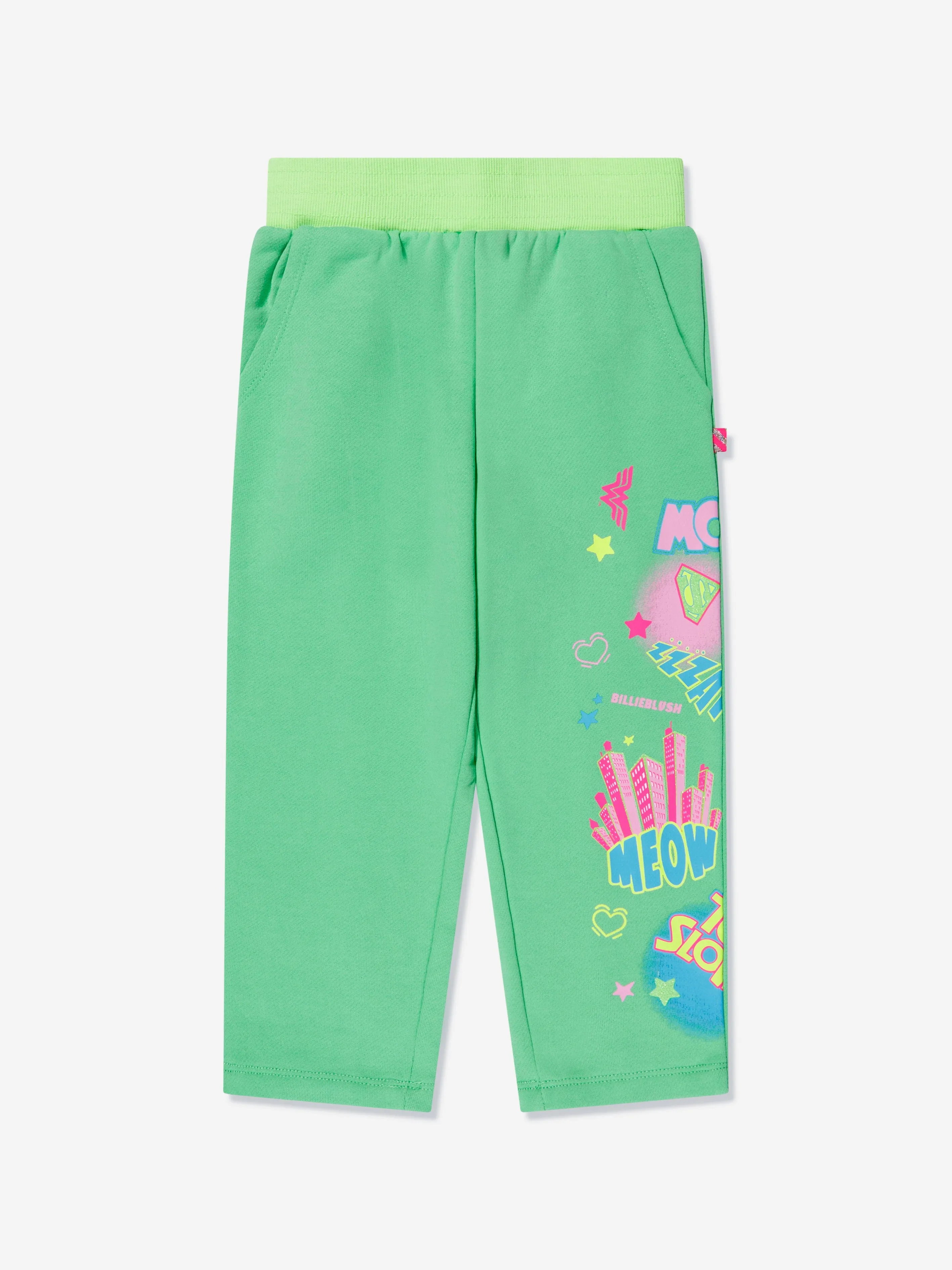 Billieblush Girls DC Comics Joggers in Green