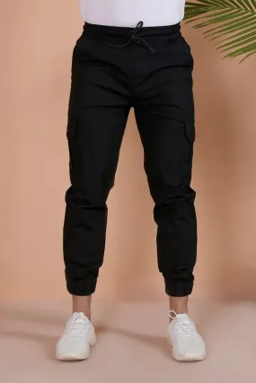 BLACK CARGO JOGGERS