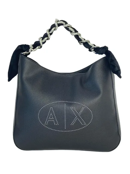 Black Chain Strap Shopping Bag