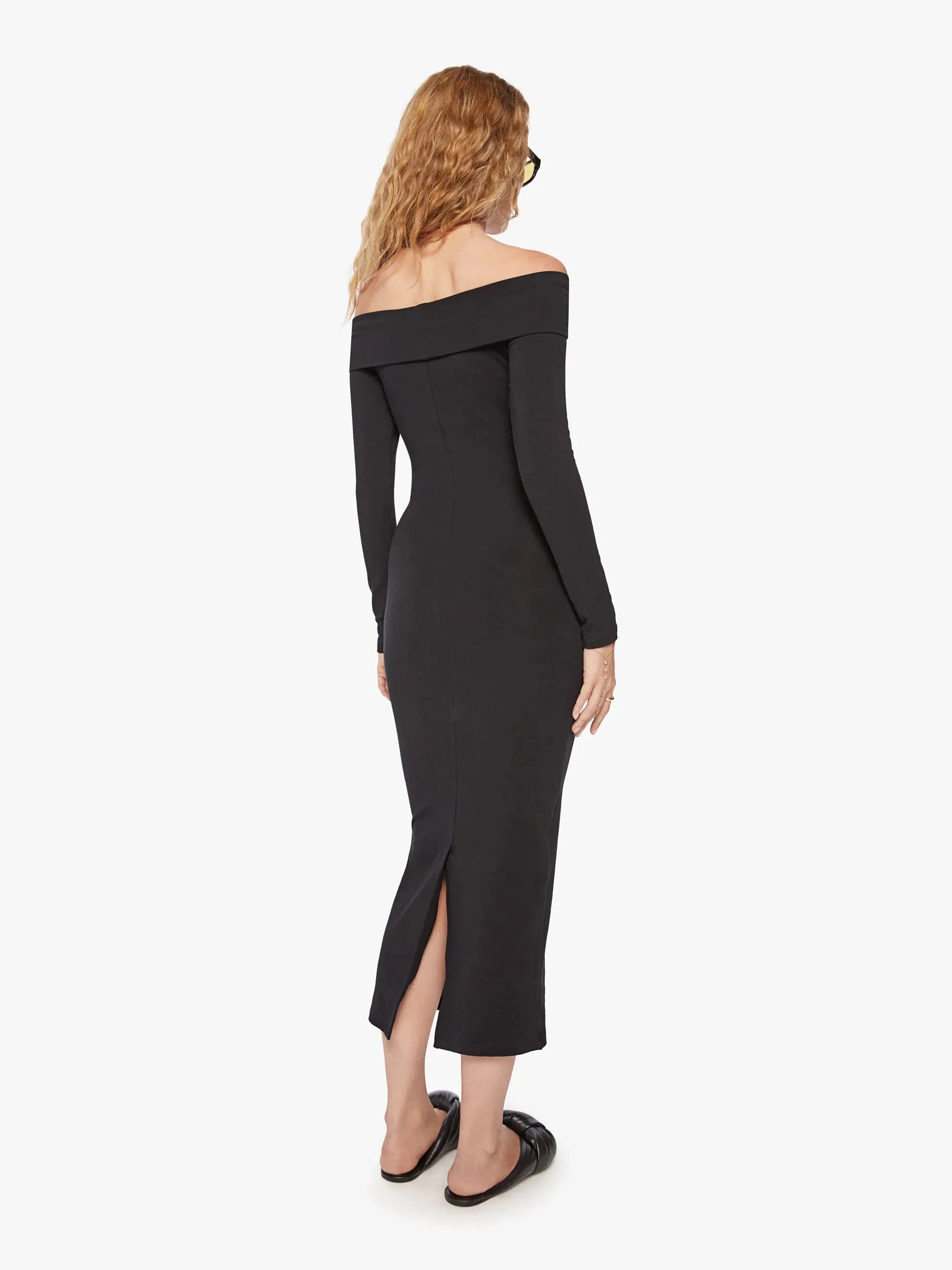 Black City Off Shoulder Dress