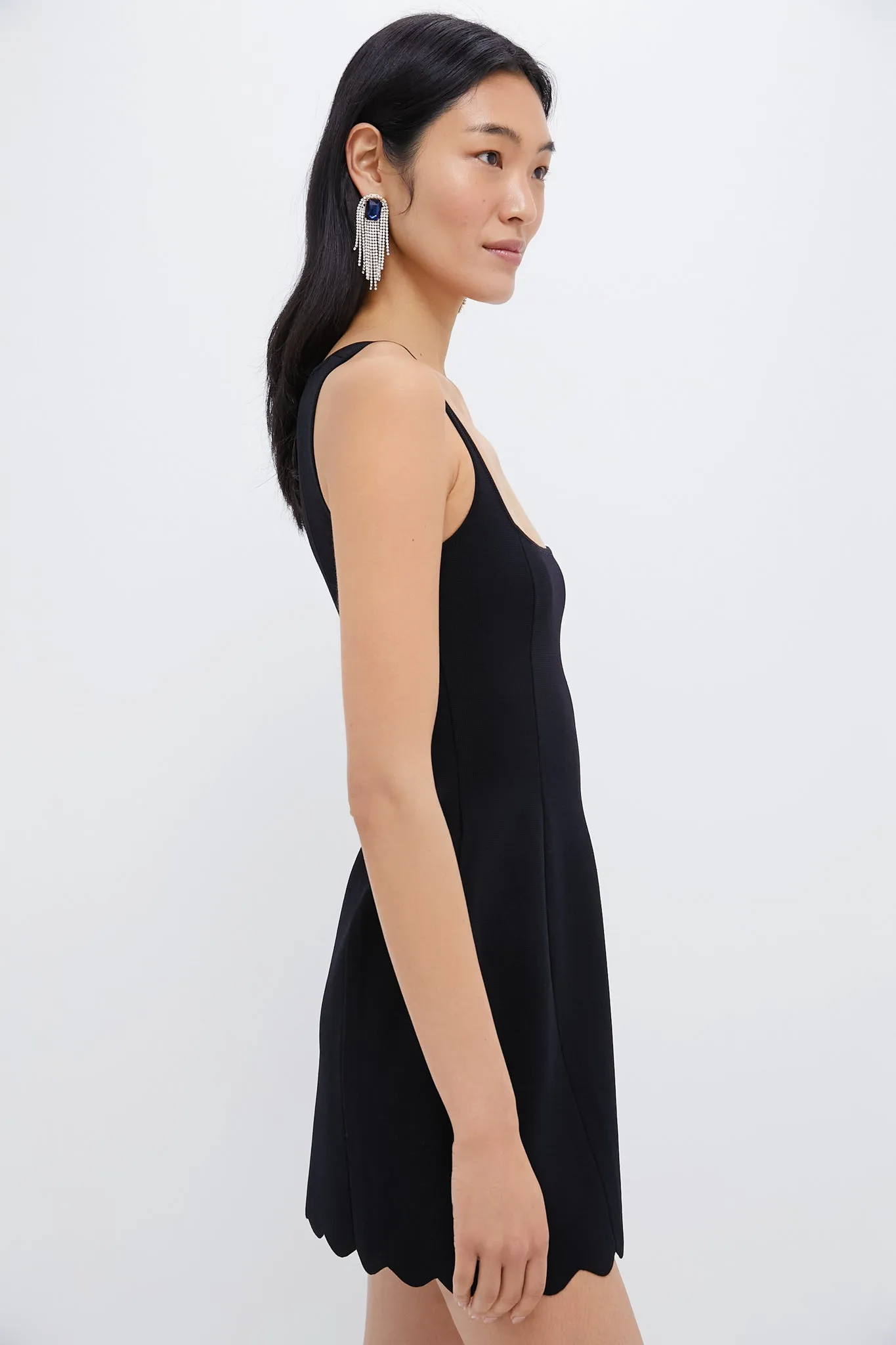 Black Fia Crepe Mini Dress