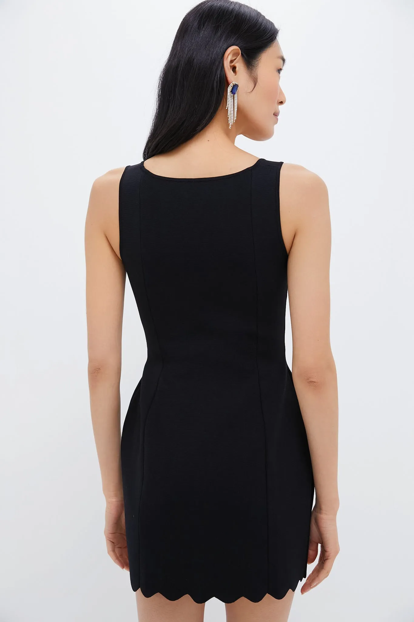 Black Fia Crepe Mini Dress