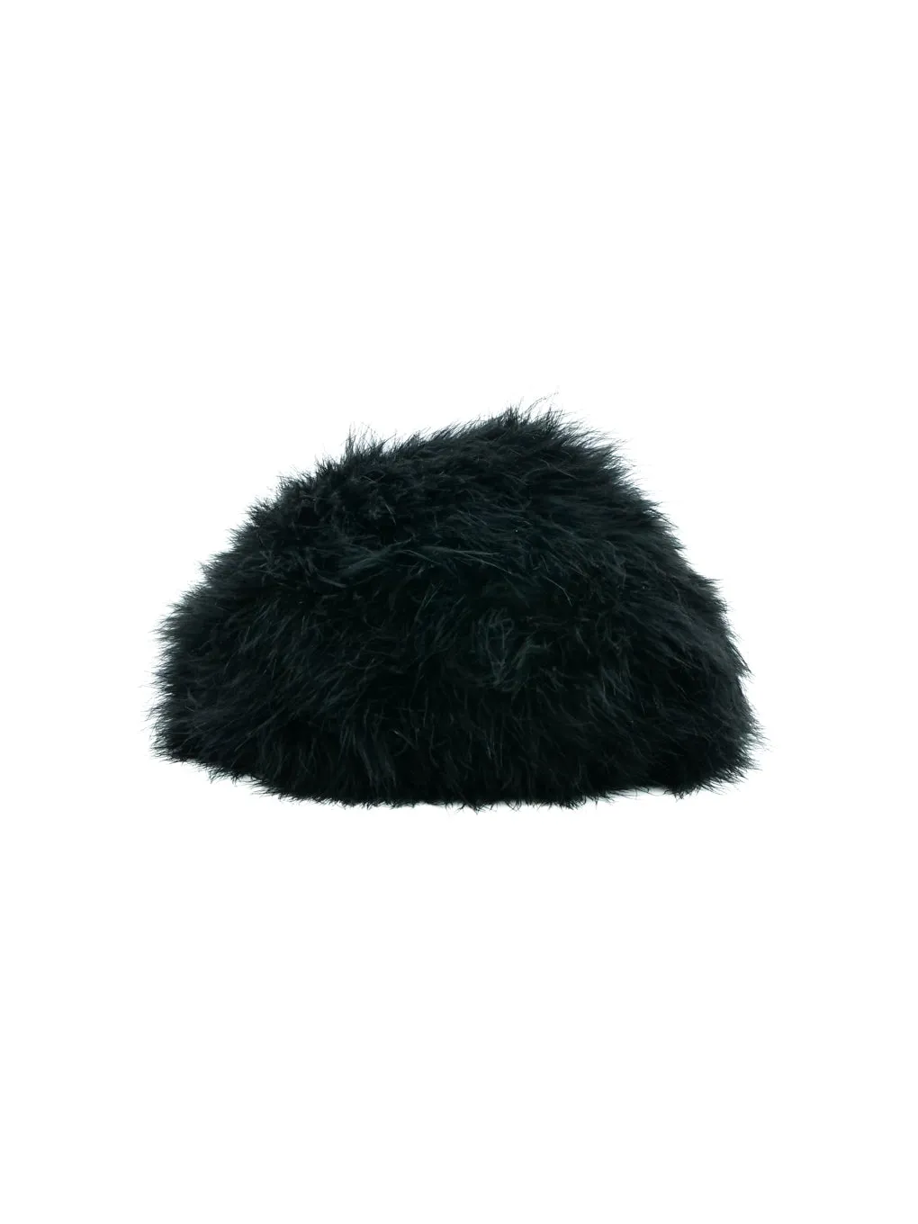 Black Marabou Feather Hat