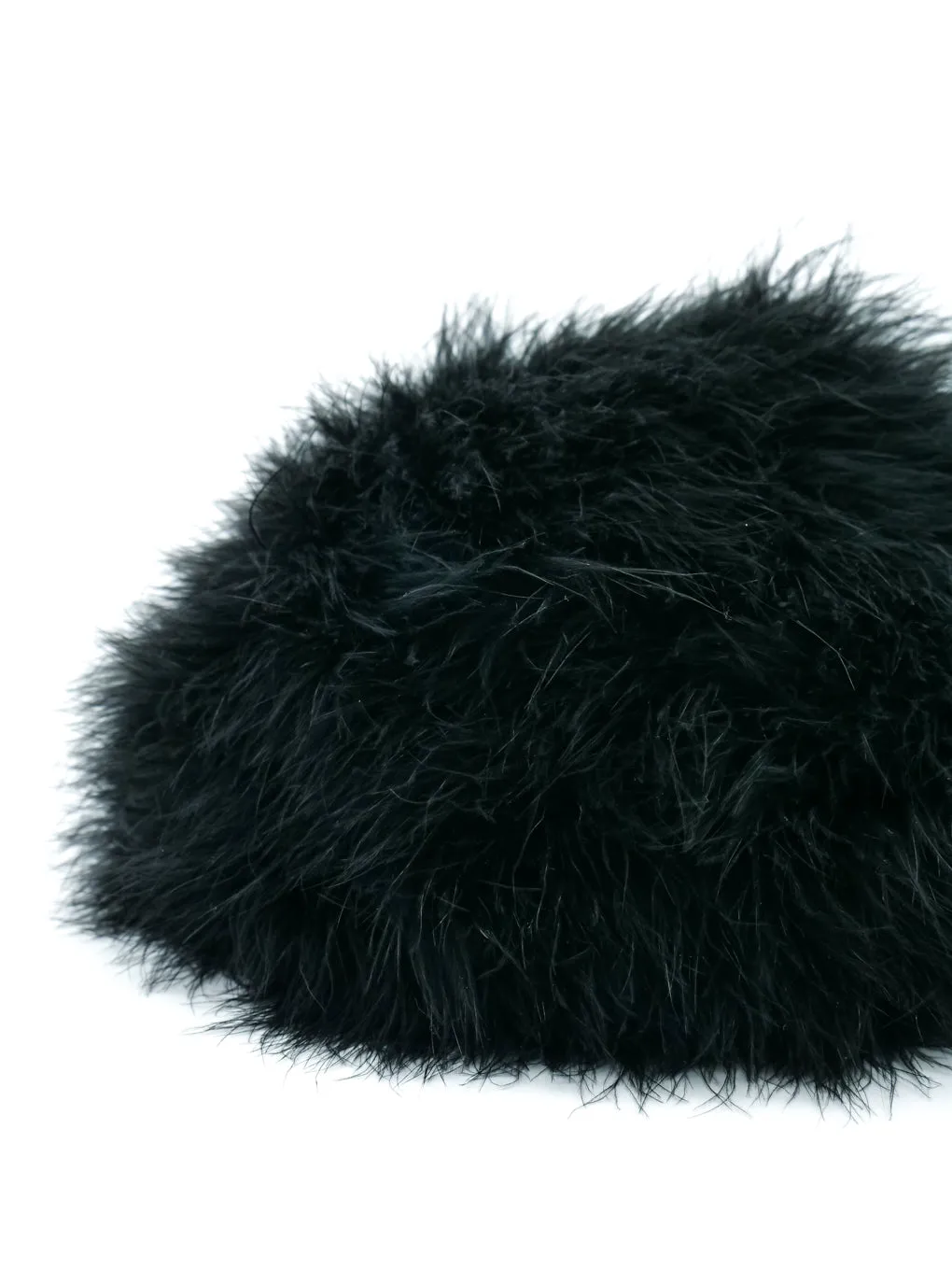 Black Marabou Feather Hat