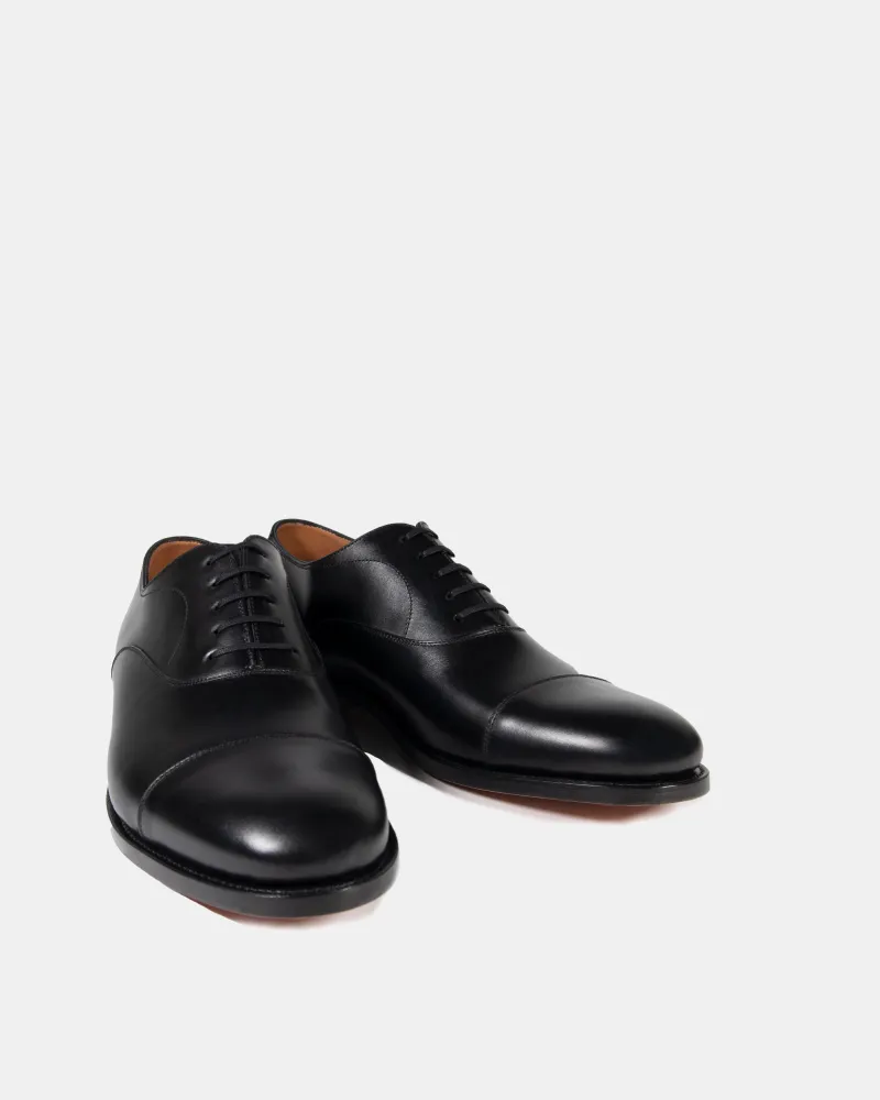 Black Oxford Dress Shoe with Leather Soles