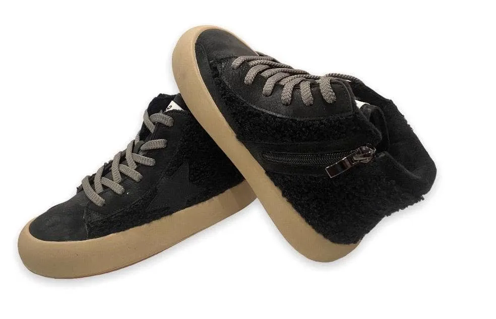 Blackout High-top Sherpa Sneaker