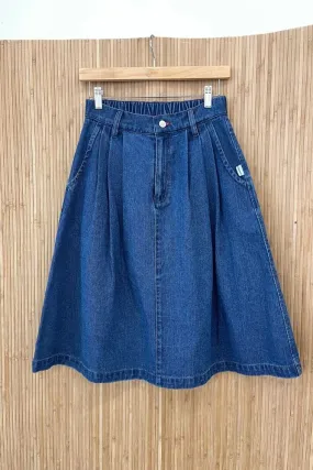 Blue Denim Farm Girl Skirt