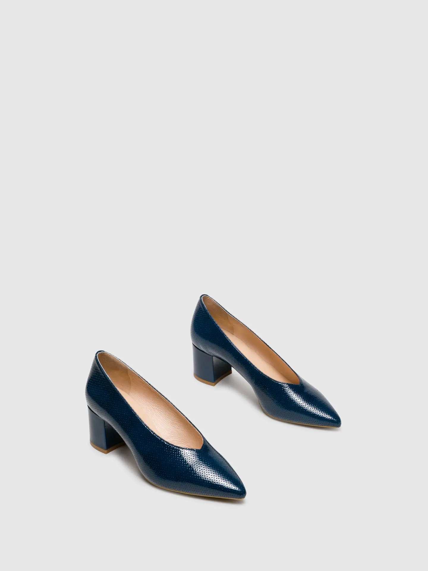 Blue Pointed Toe Shoes