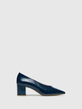 Blue Pointed Toe Shoes