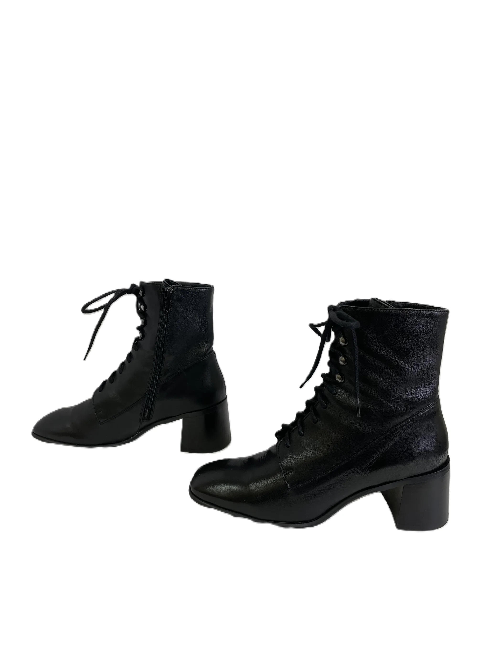 Black Combat Boots by Miata, Size 8.5