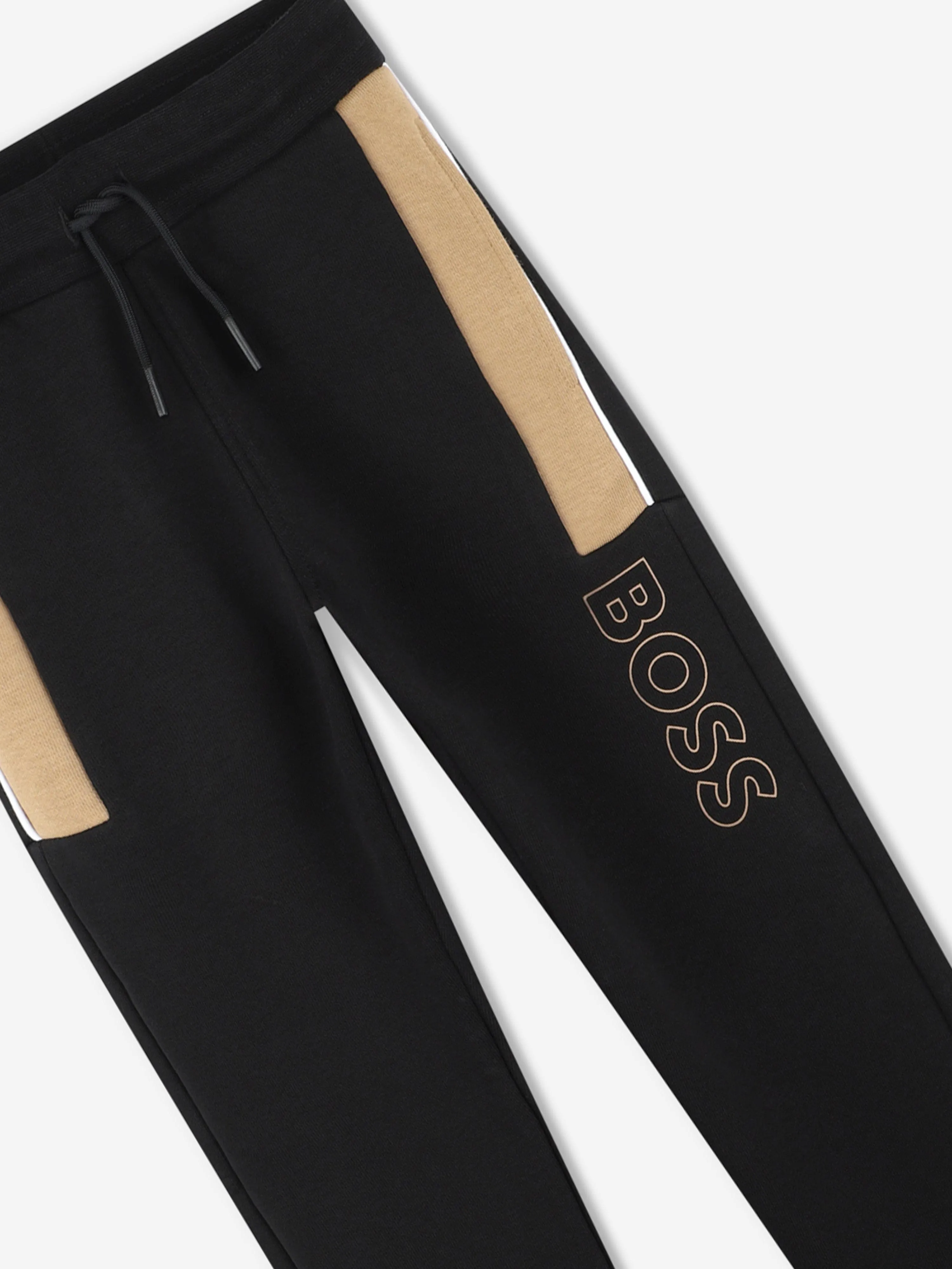 BOSS Boys Logo Joggers in Black