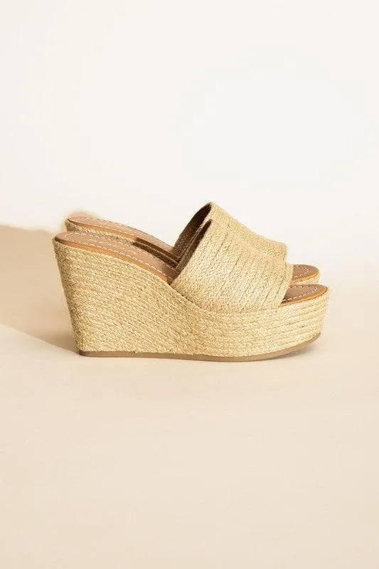 Jute Platform Wedges