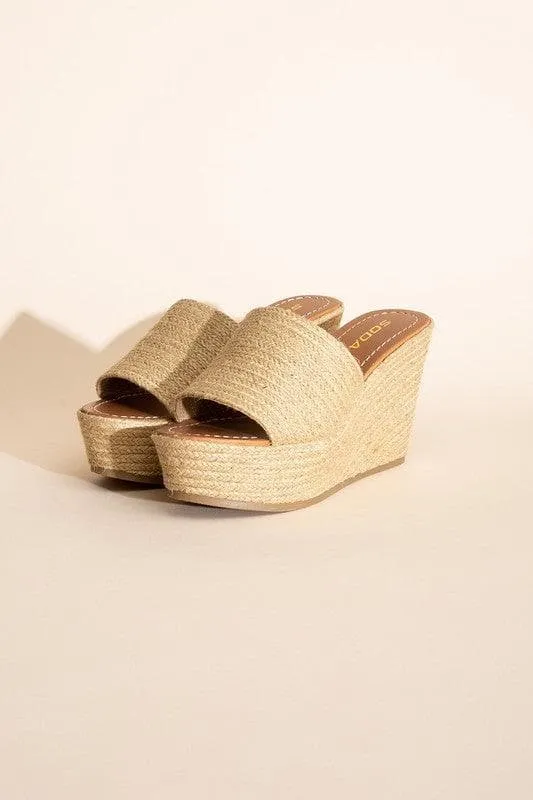 Jute Platform Wedges