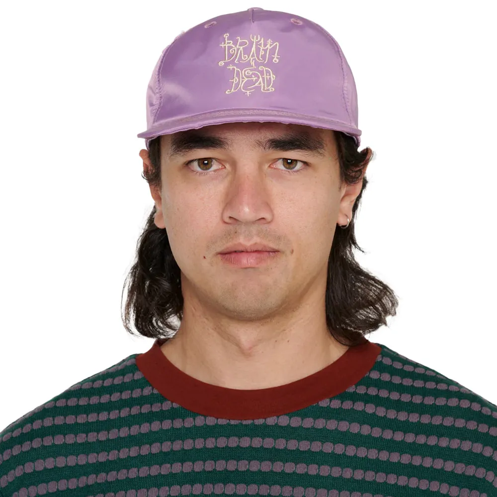 BRAIN DEAD SCRIPTURE 5 PANEL HAT // PLUM