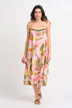 Brakeburn Tropical Palm Dress