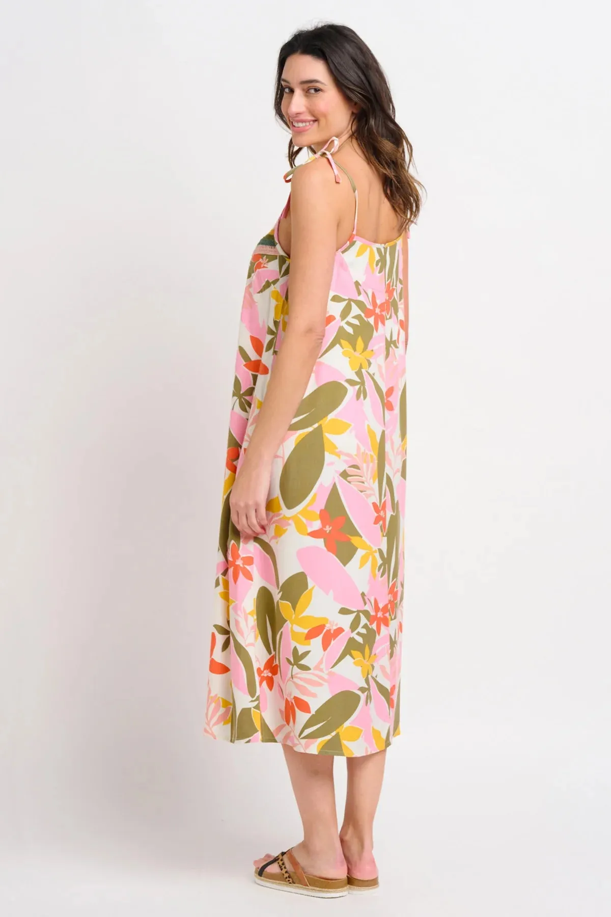 Brakeburn Tropical Palm Dress