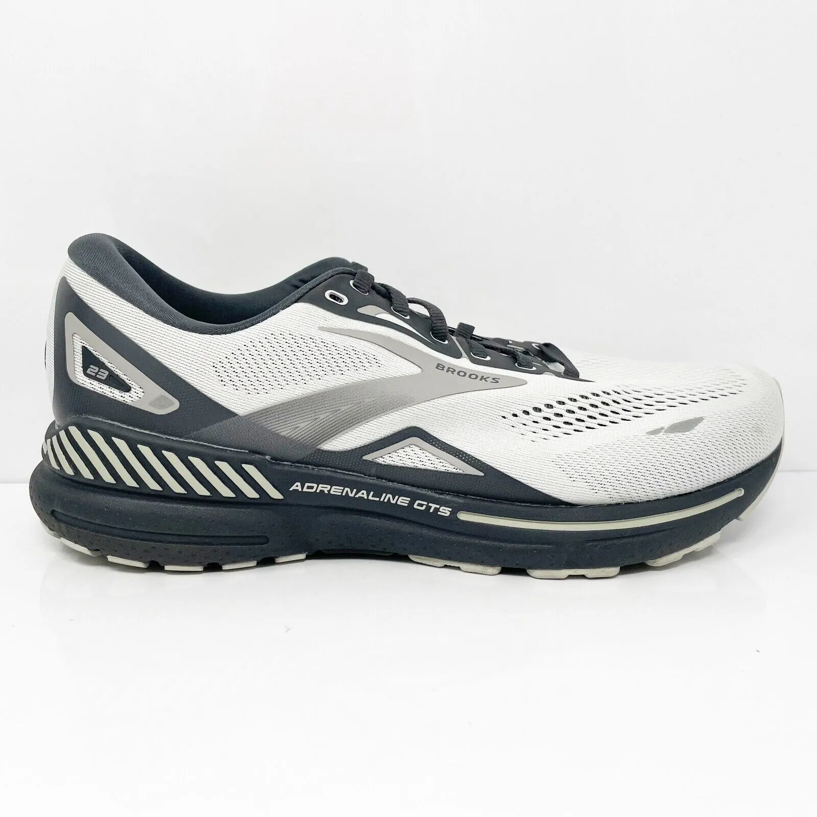 Brooks Mens Adrenaline GTS 23 1103914E065 Gray Running Shoes Sneakers Size 11 4E