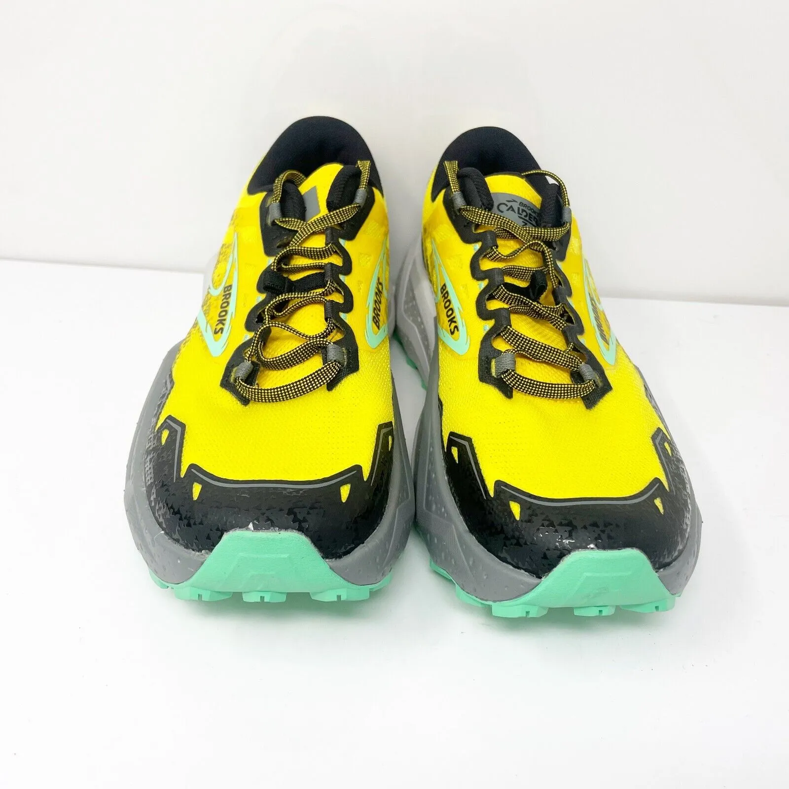 Brooks Mens Caldera 7 1104151D741 Yellow Running Shoes Sneakers Size 8.5 D