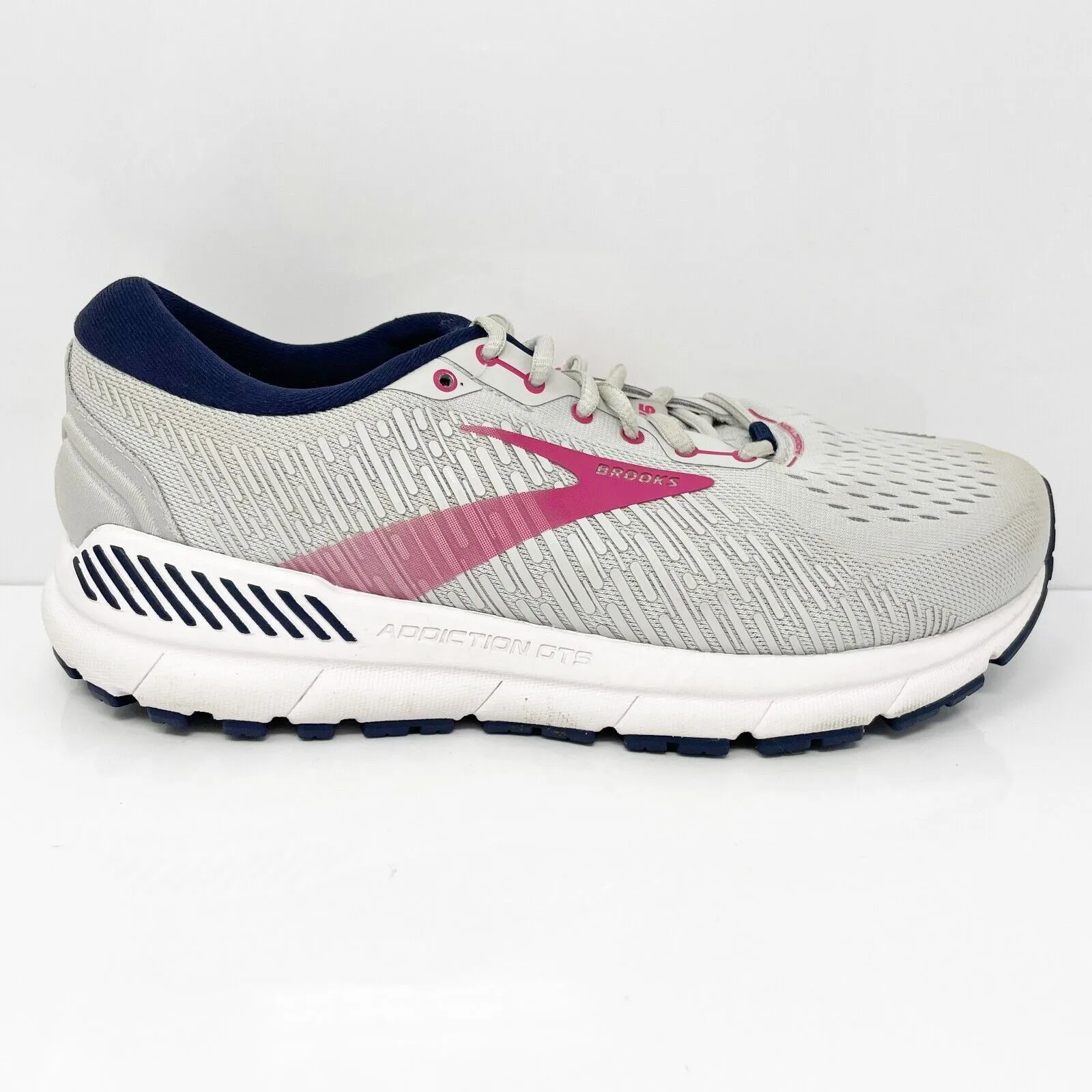 Brooks Womens Addiction GTS 15 1203522E054 Gray Running Shoes Sneakers Size 9 2E