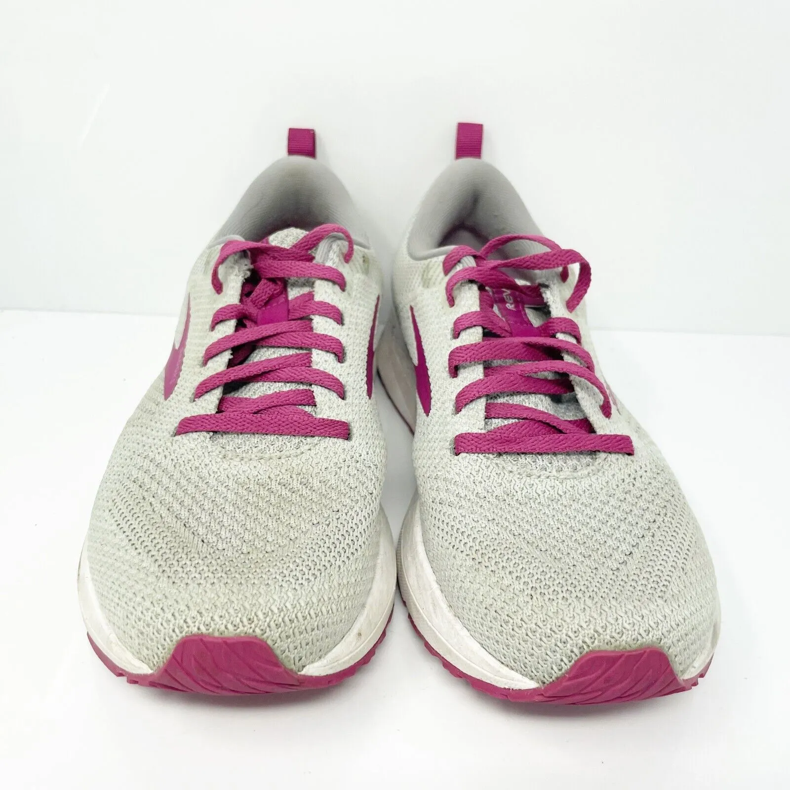 Brooks Womens Revel 5 1203611B033 Gray Running Shoes Sneakers Size 8 B