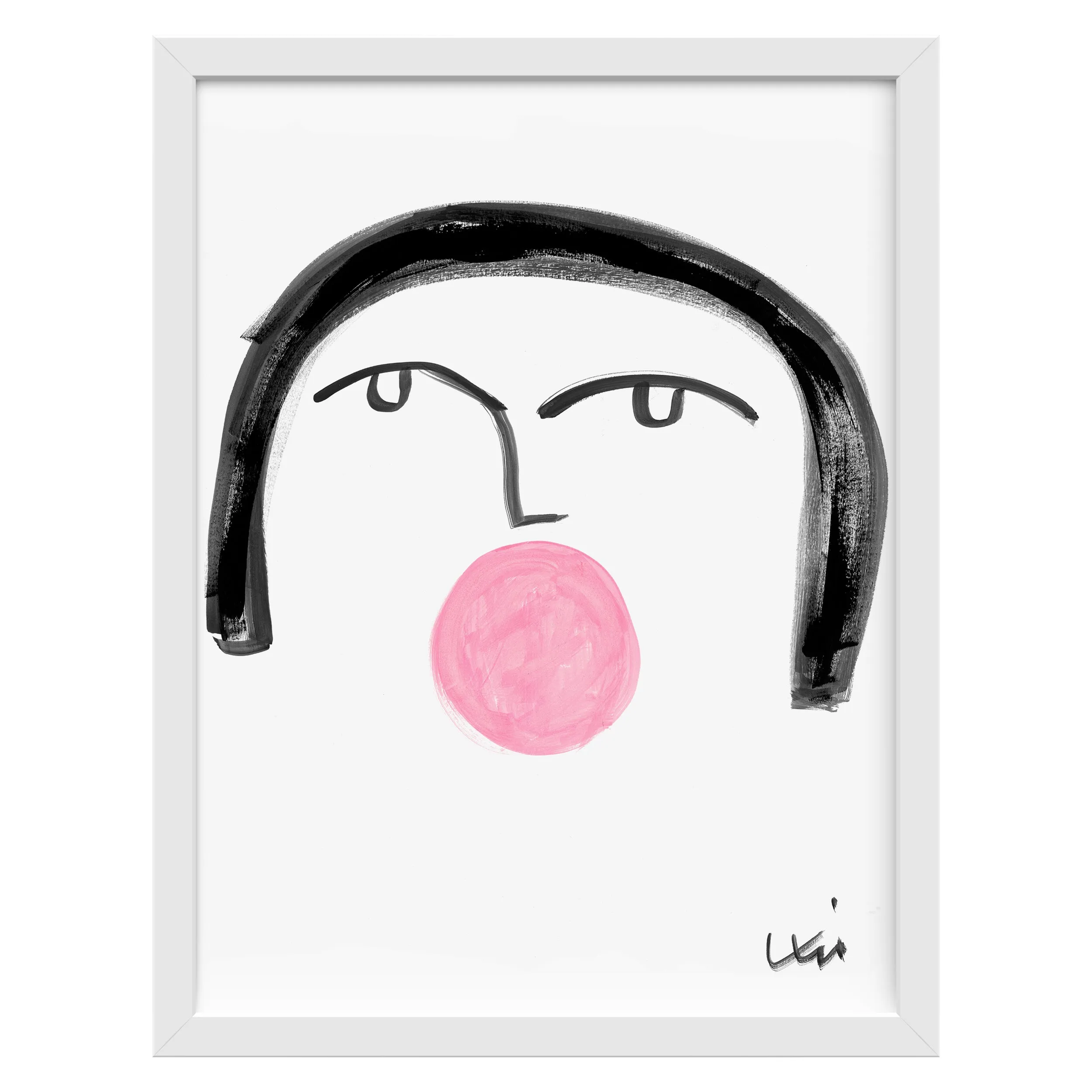 Bubble Girl No. 4 Art Print