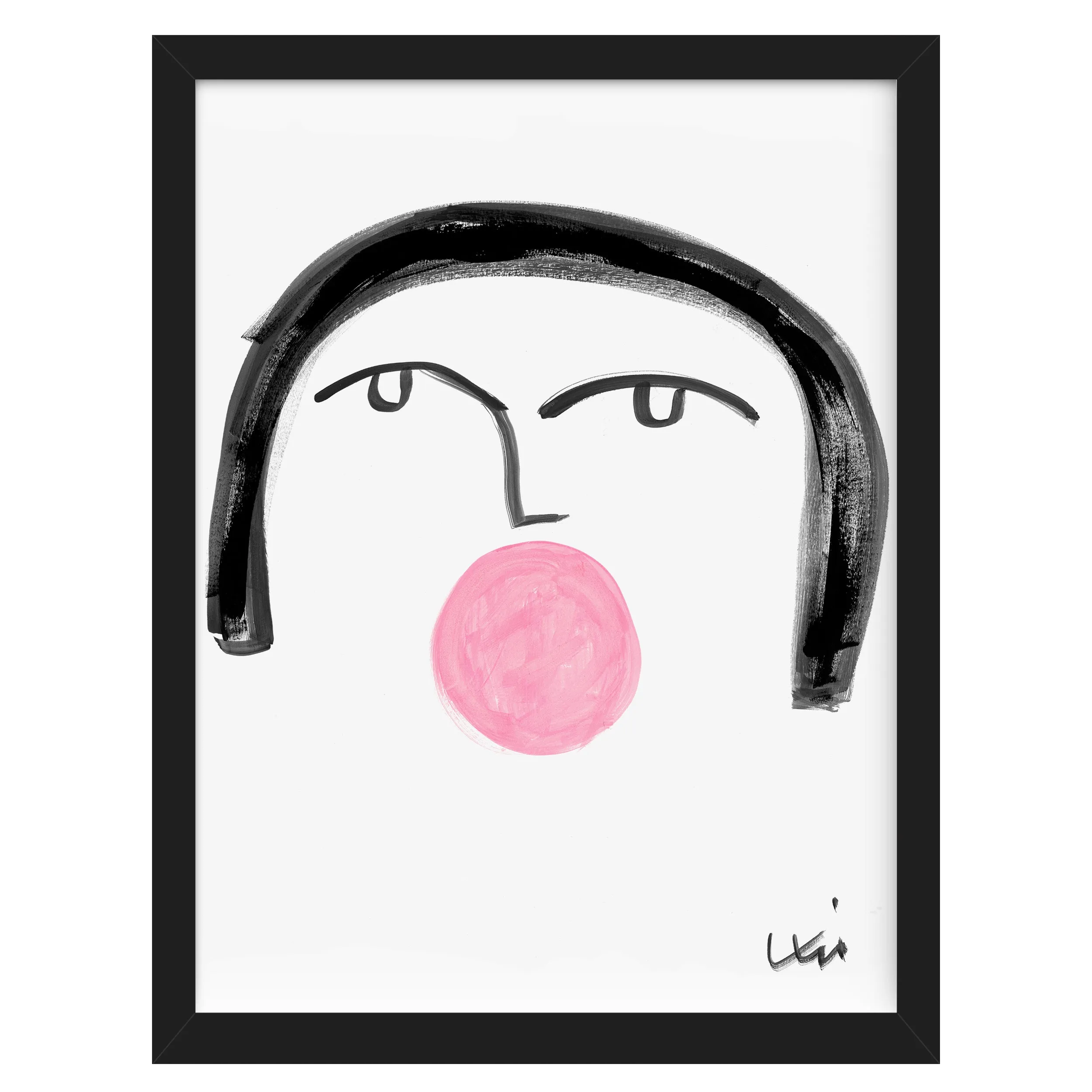 Bubble Girl No. 4 Art Print