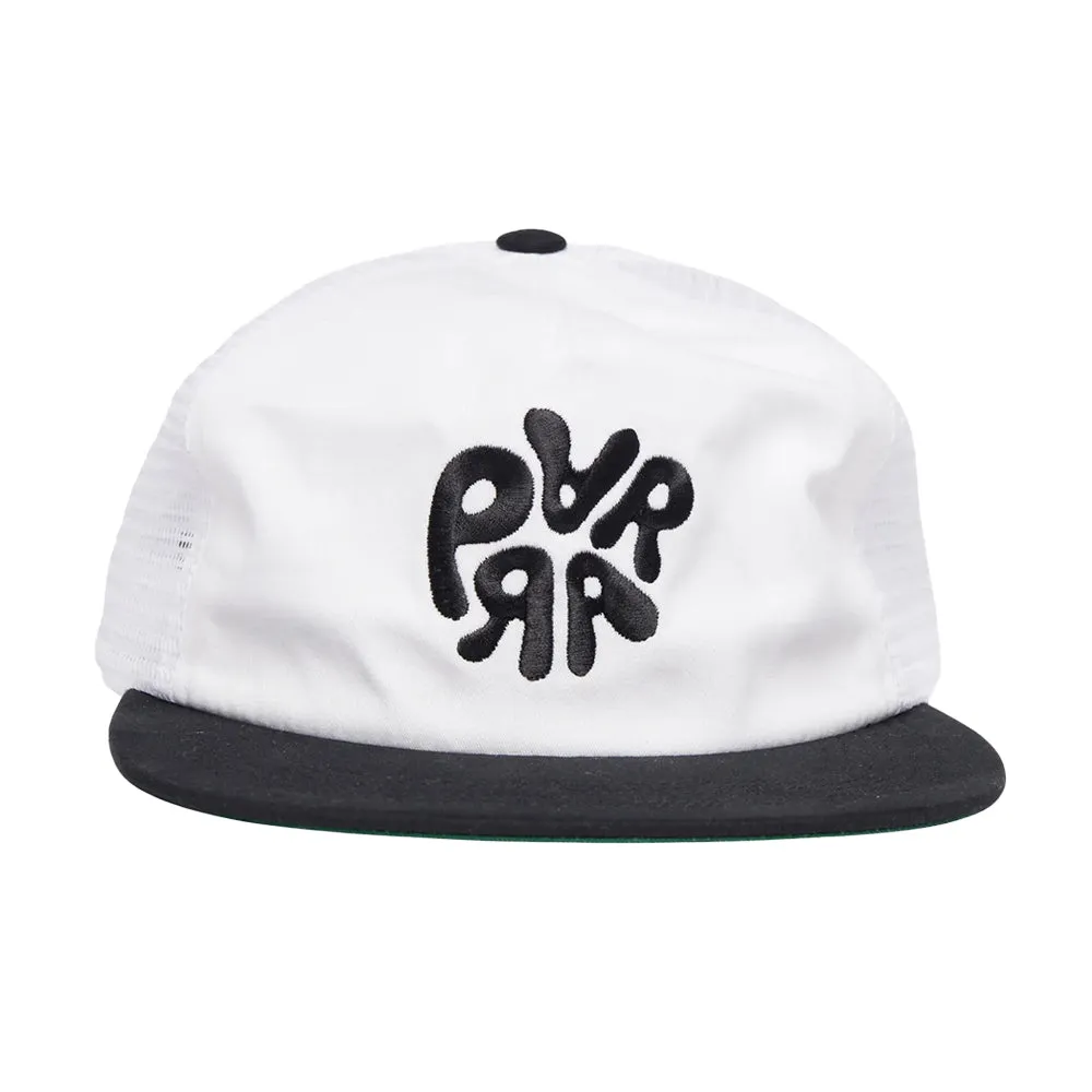 BY PARRA 1976 LOGO 5 PANEL HAT // WHITE