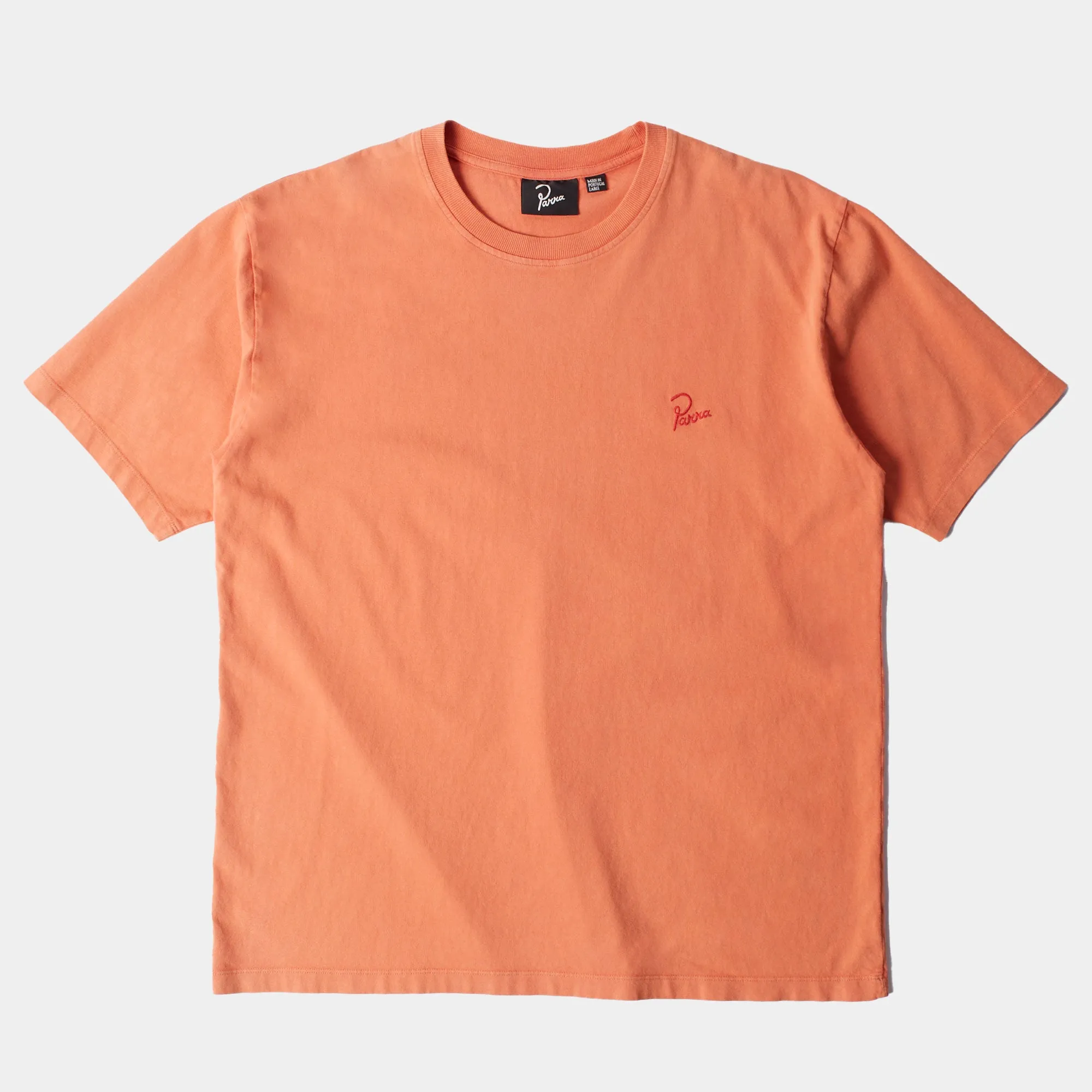 By Parra Script logo T-Shirt - Washed Tangerine