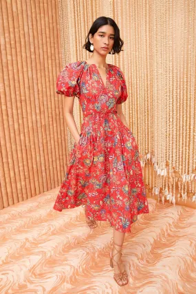 Hibiscus Print Carina Dress - Shop Now