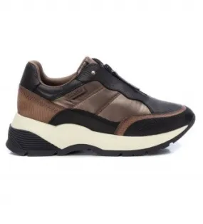 Carmela leather & metallic bronze trainer 161167