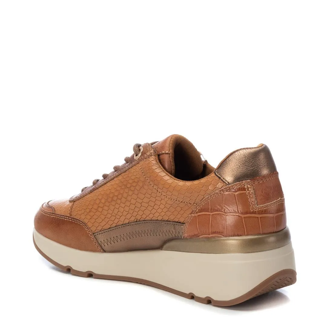 Carmela Tan Leather Trainer 161128