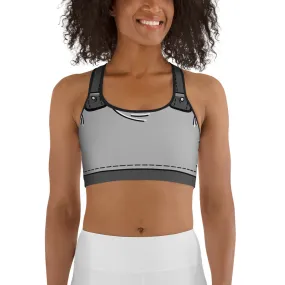 Cartoonized Monochrome Sports Bra