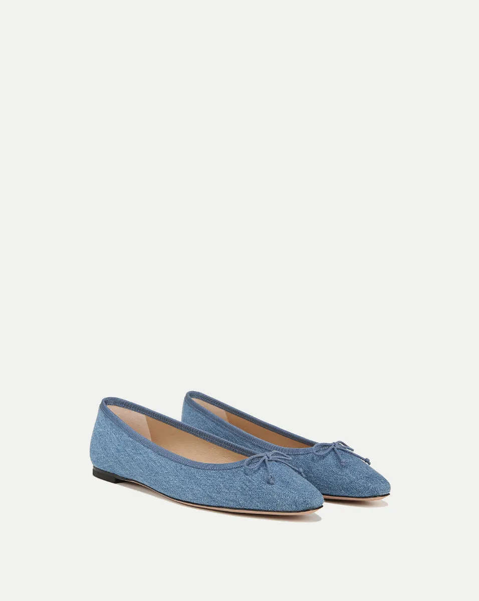 Catherine Denim Ballet Flat