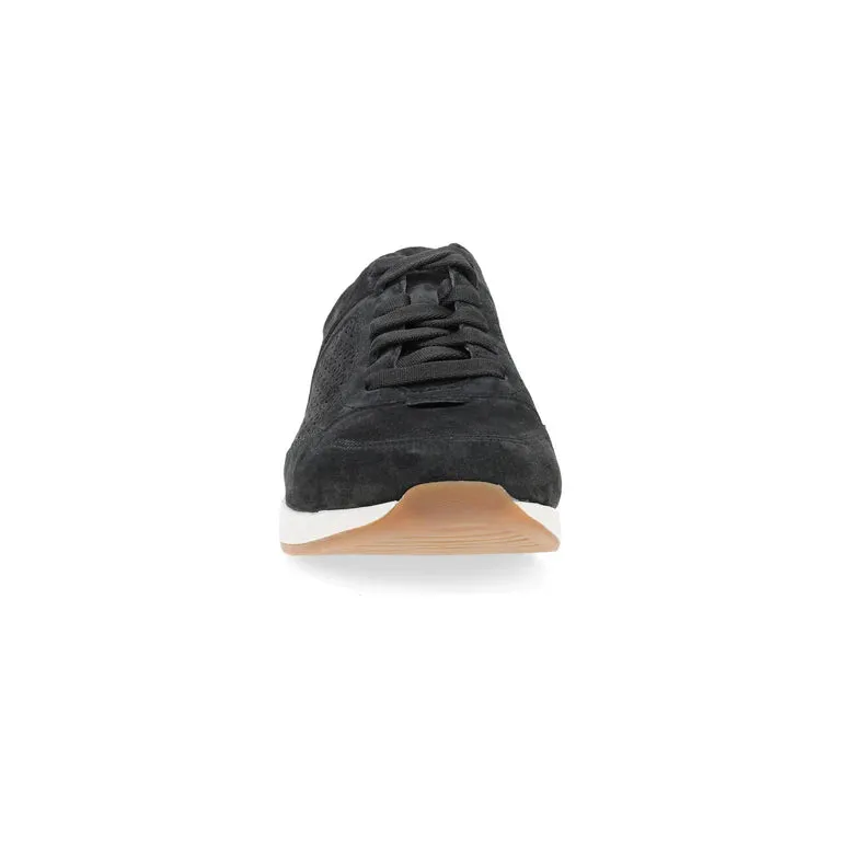  Catie Panel Suede Sneaker in Black  