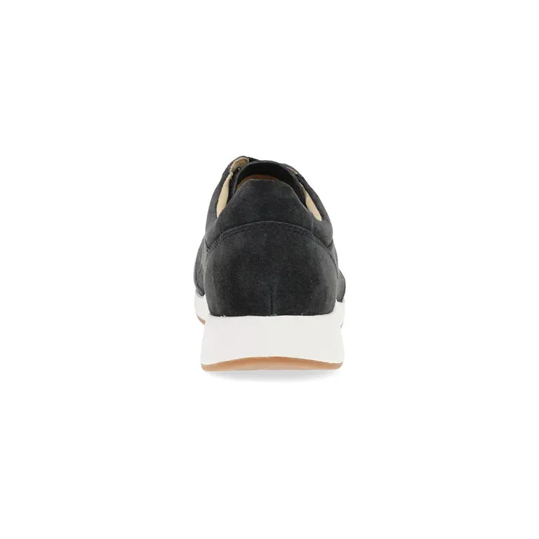  Catie Panel Suede Sneaker in Black  