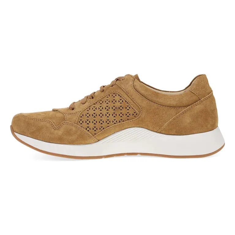  Catie Panel Suede Sneaker in Tan  