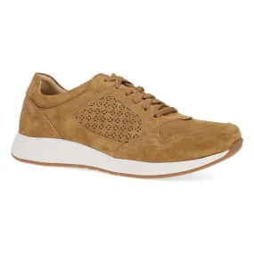  Catie Panel Suede Sneaker in Tan  