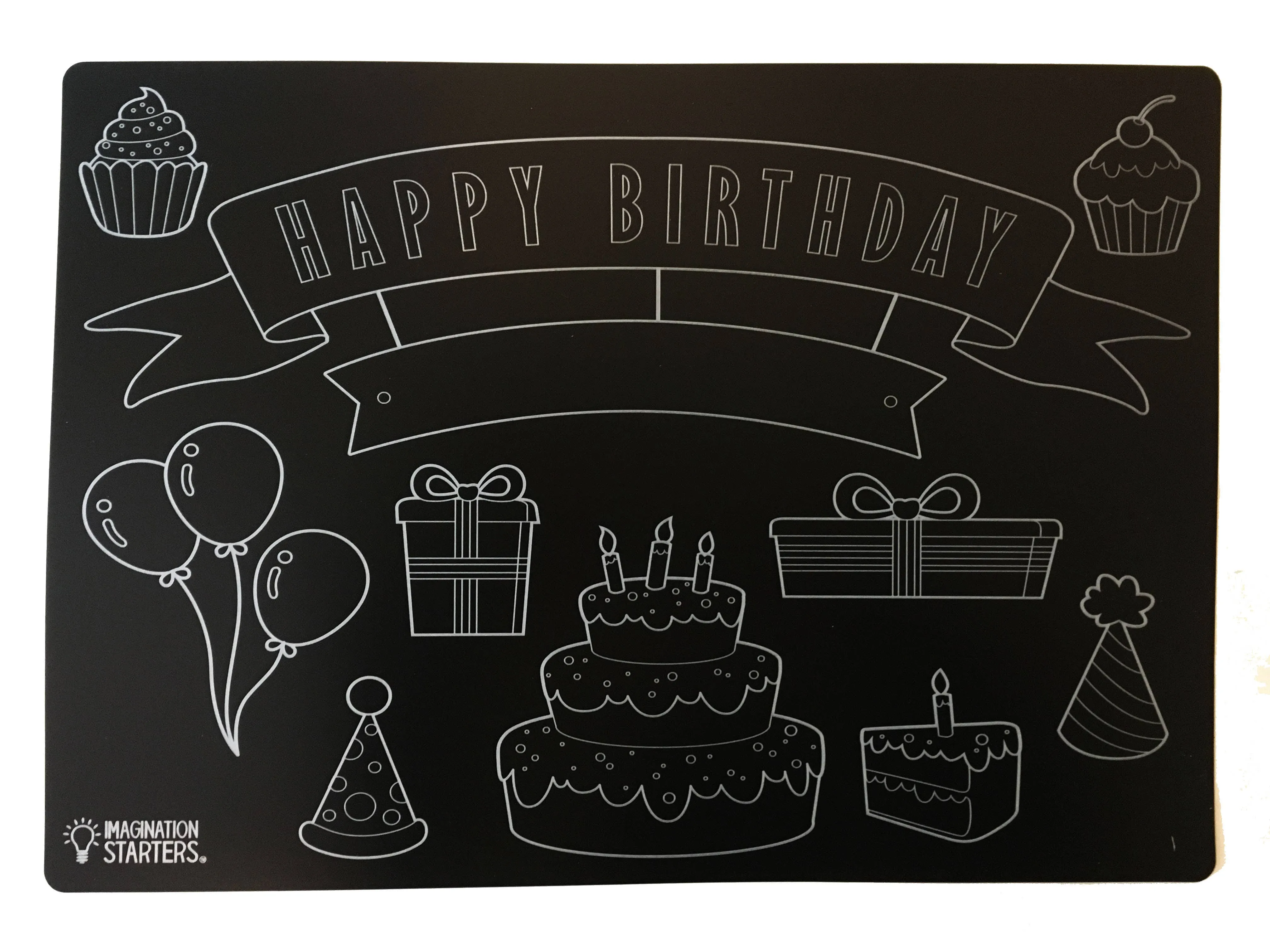 Chalkboard Birthday Placemat 12x17