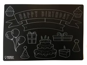 Chalkboard Birthday Placemat 12x17