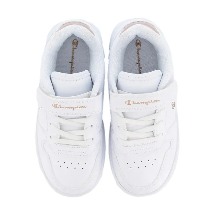 Champion Kids White Glitter Platform Sneakers S32830