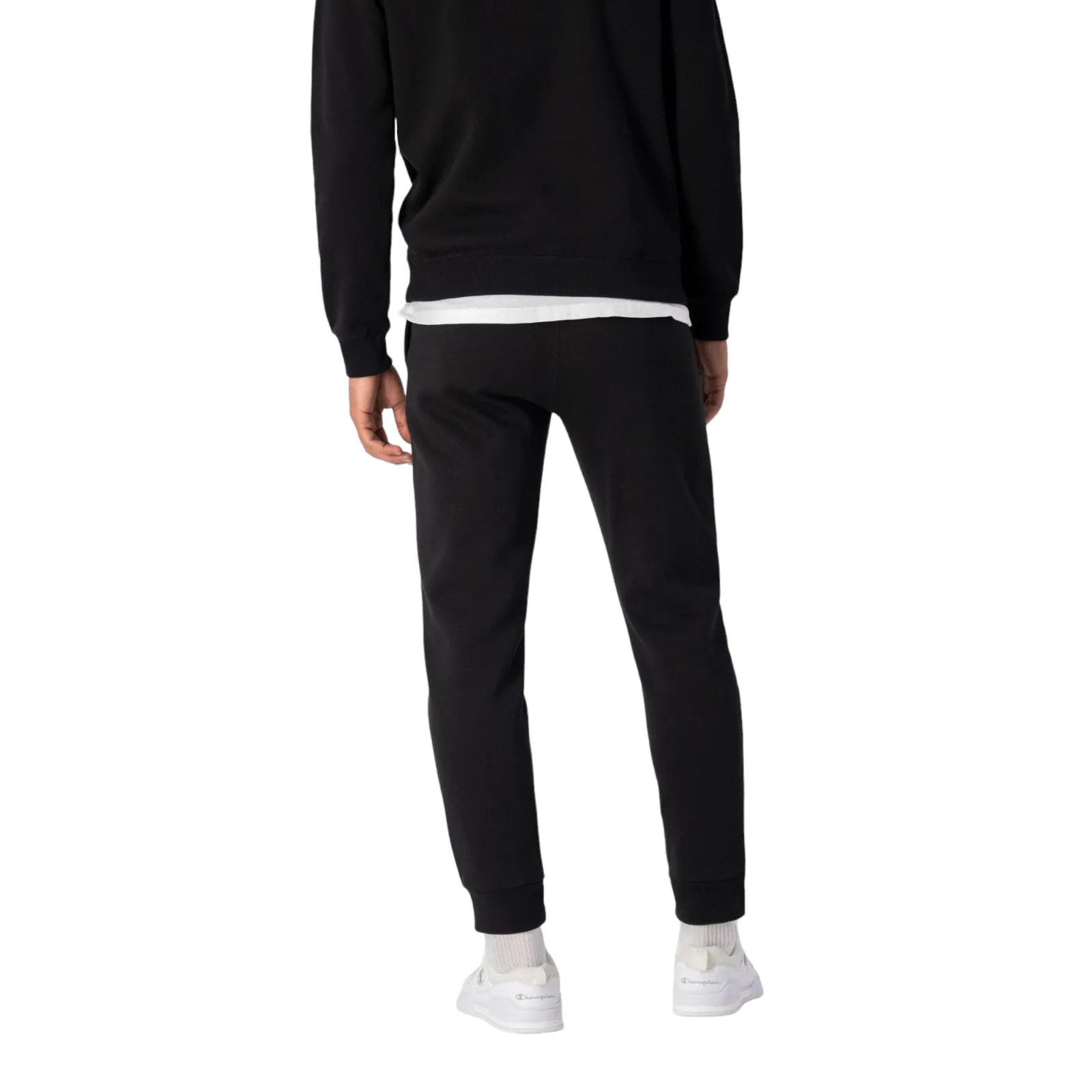 Champion Logo Fleece Joggers Sweat Pants - Black