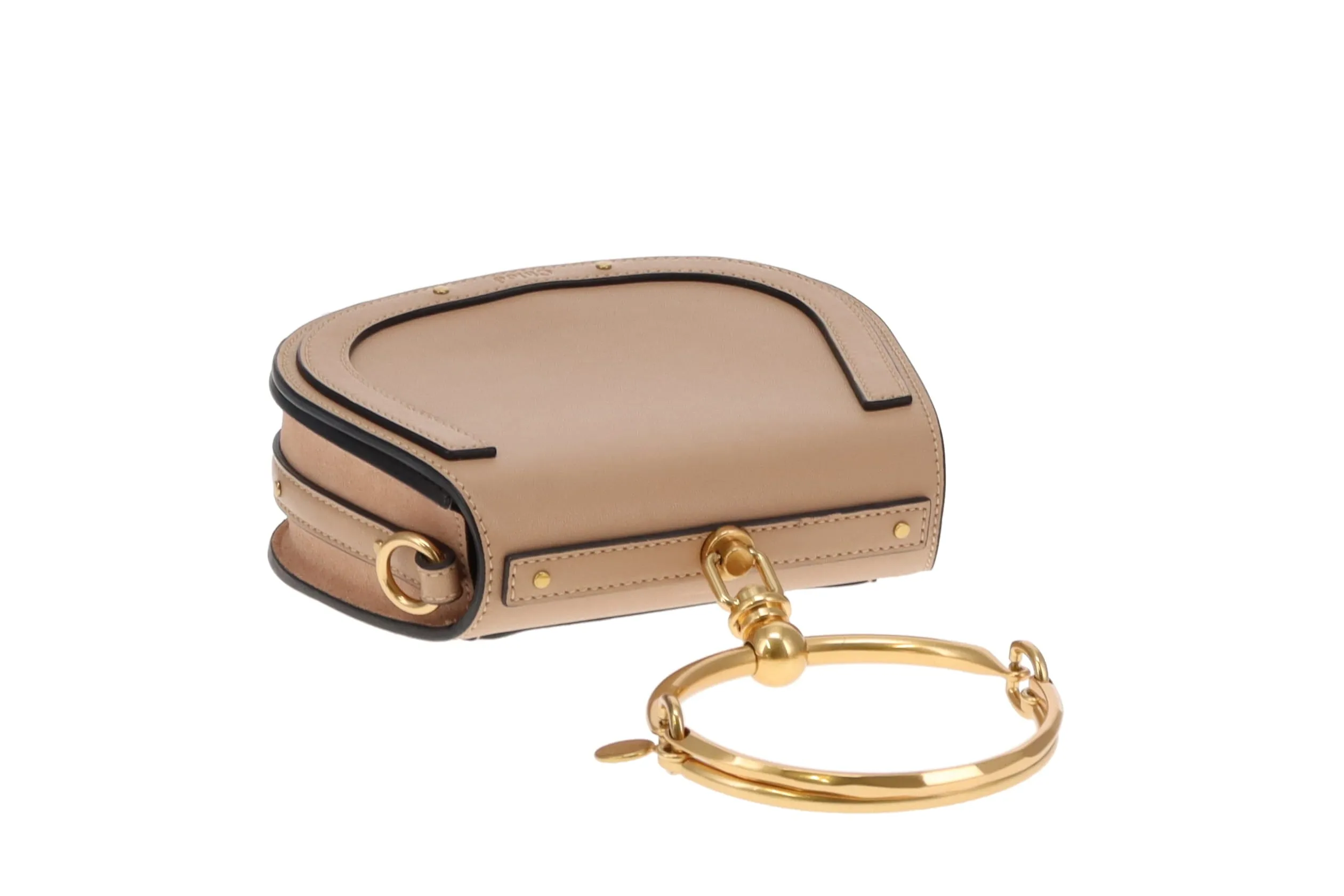 Chloe Beige Leather Nile Bracelet Bag - Stylish Handbag for Women