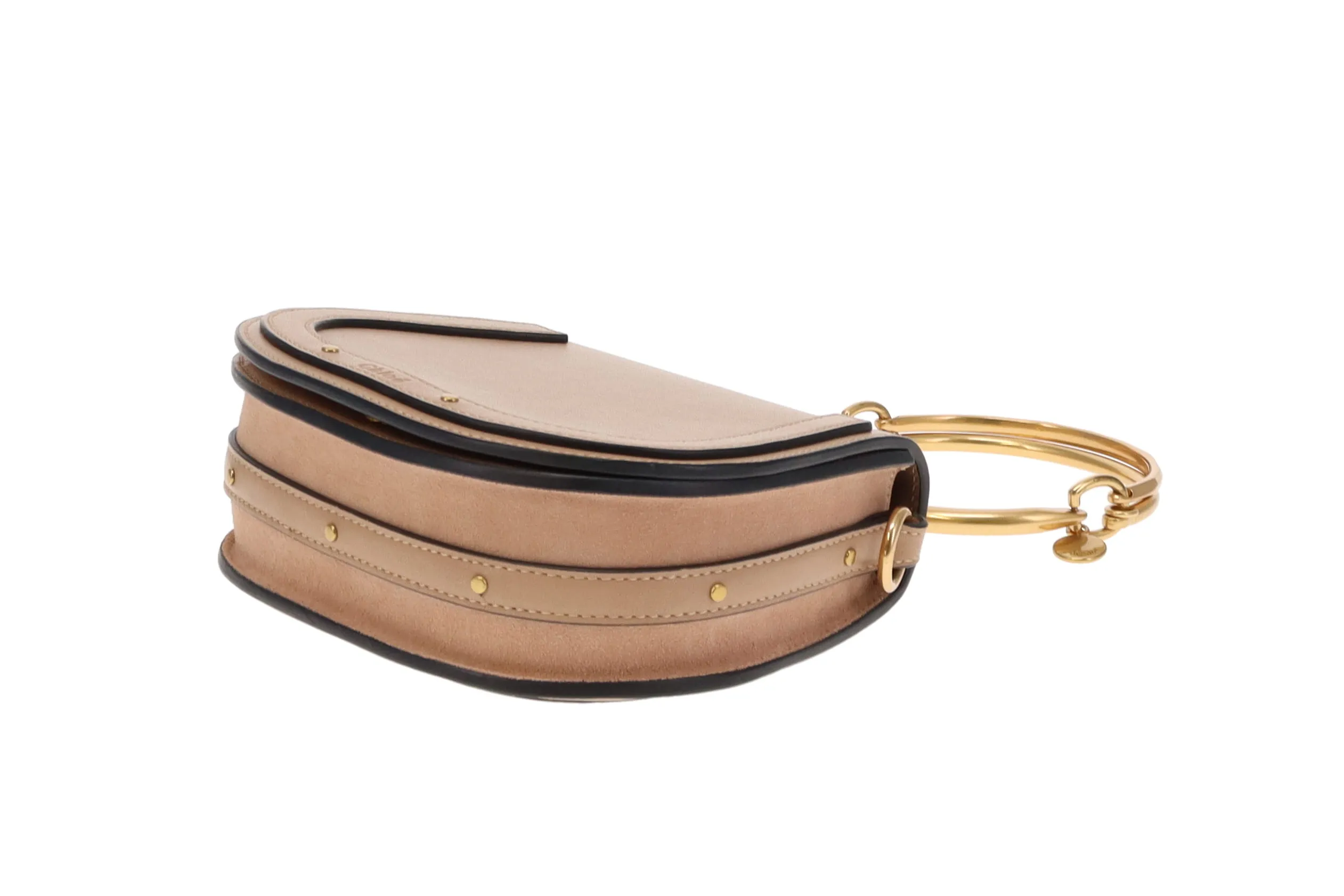 Chloe Beige Leather Nile Bracelet Bag - Stylish Handbag for Women